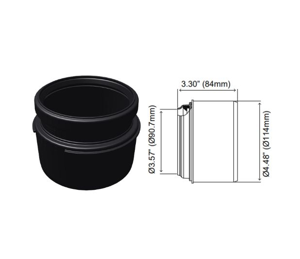 waste pipe adapter for 4 inch connection